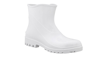 Bota de pvc cano curto branca